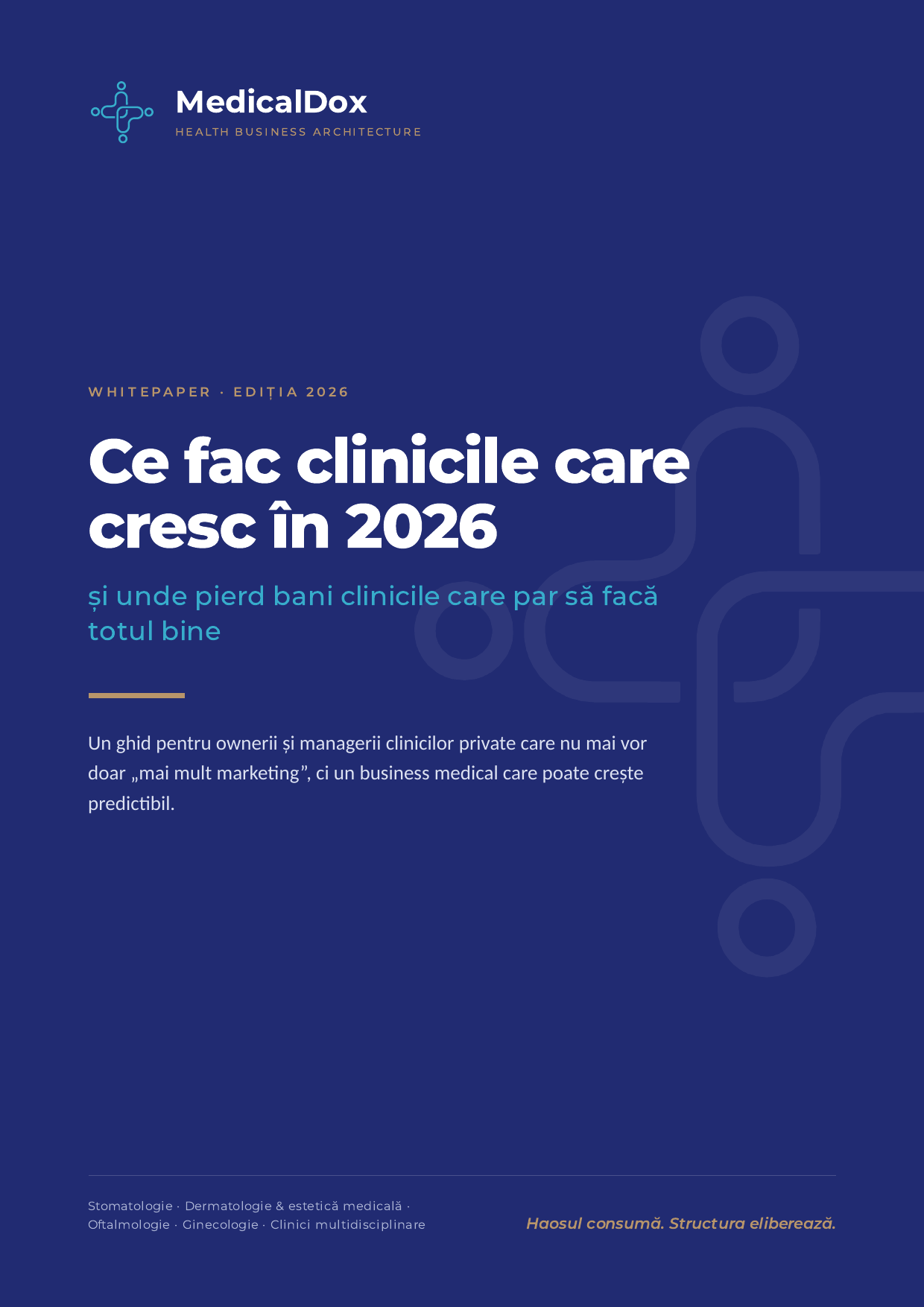 Coperta ghidului „Ce fac clinicile care cresc în 2026”